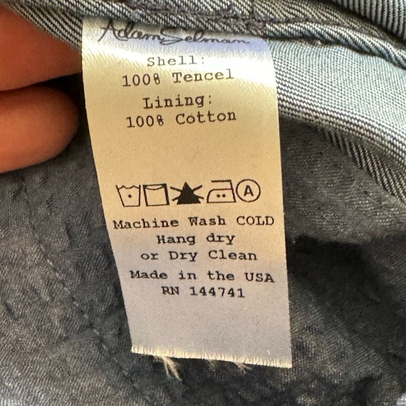 NWT Adam Selman Inside-Out Overalls Size 6 Lightweight Indigo Made In USA Cargo - Picture 15 of 16